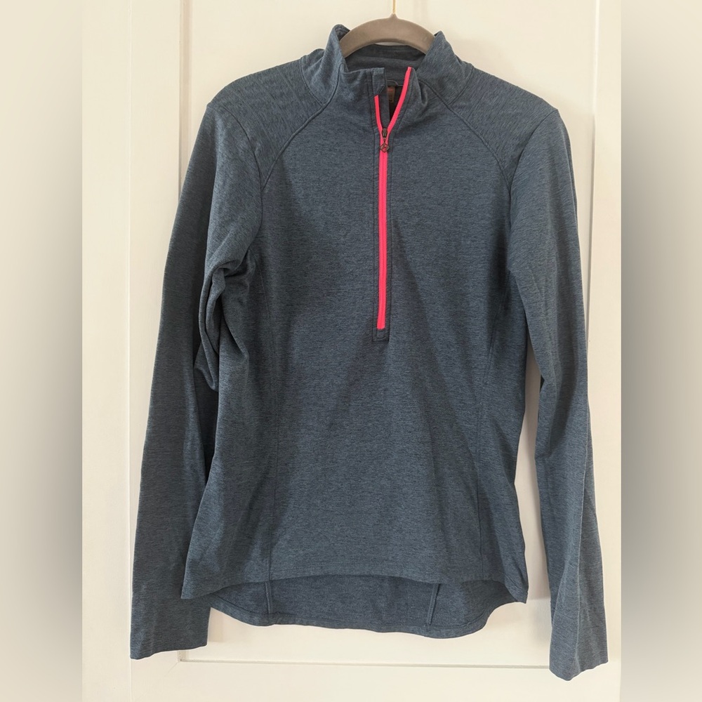 Bontrager Vella Thermal Cycling Jersey Medium Long Sleeve Heathered Blue